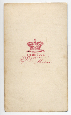 Edwin Herbert Rhodes carte de visite photograph 4 (verso)